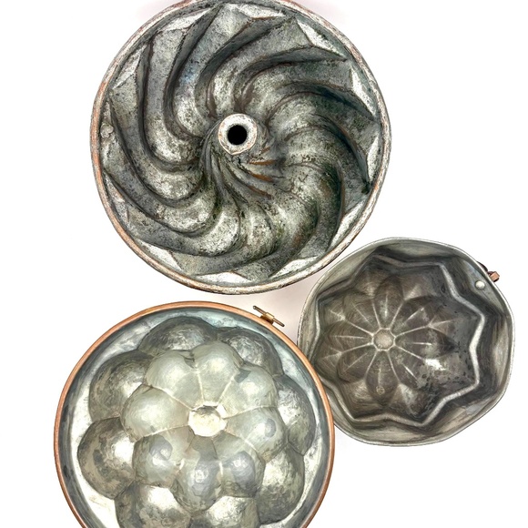 3 Vintage French Copper Molds - Picture 5 of 11